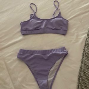 Large lavender bikini two piece Shein WORN ONCE